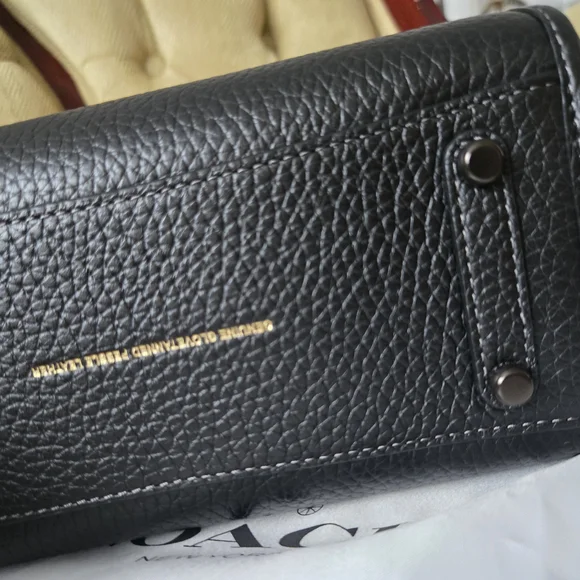 Coach Rogue 20 Black And Pewter HDW - Picture 7 of 16